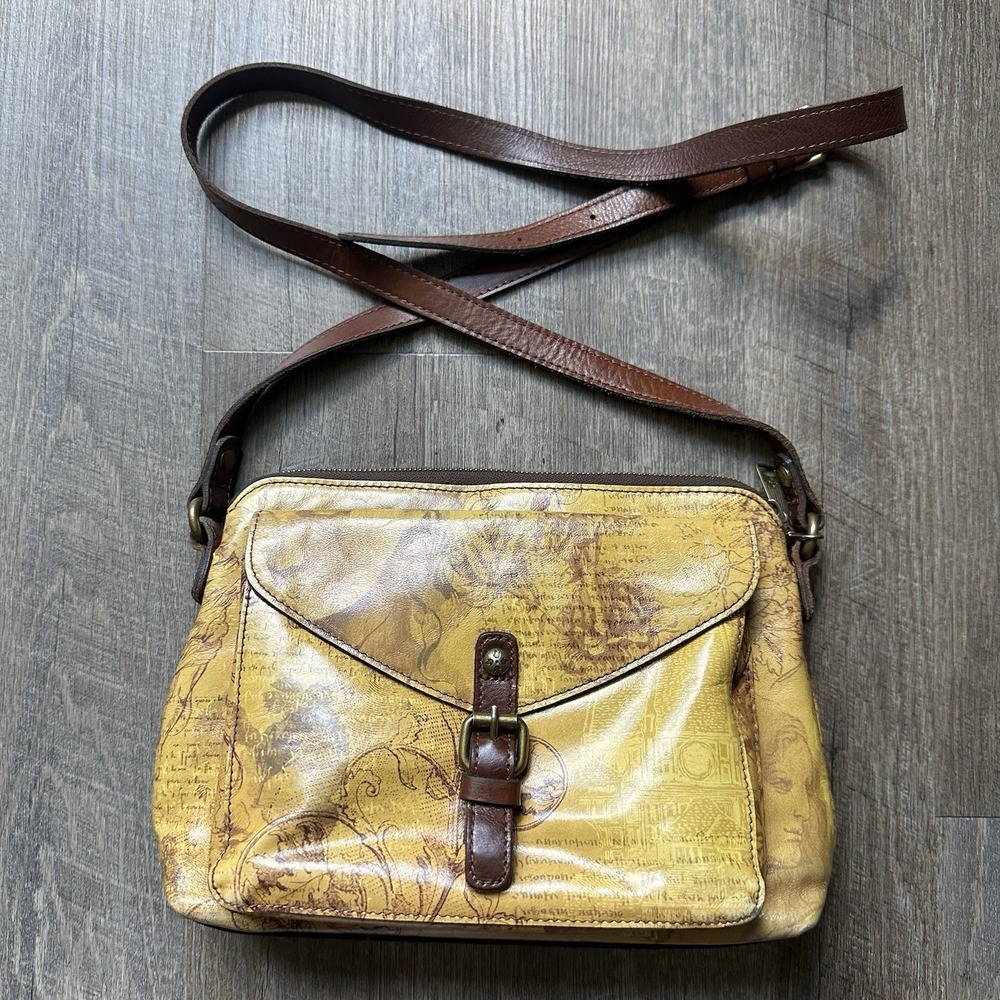 Patricia Nash Italian Sketchbook‎ Cassano Crossbody Bag Purse New